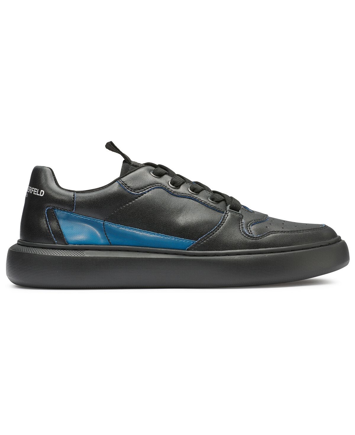 

Кроссовки Karl Lagerfeld Paris Lace Up Perforated Toe, черный/синий