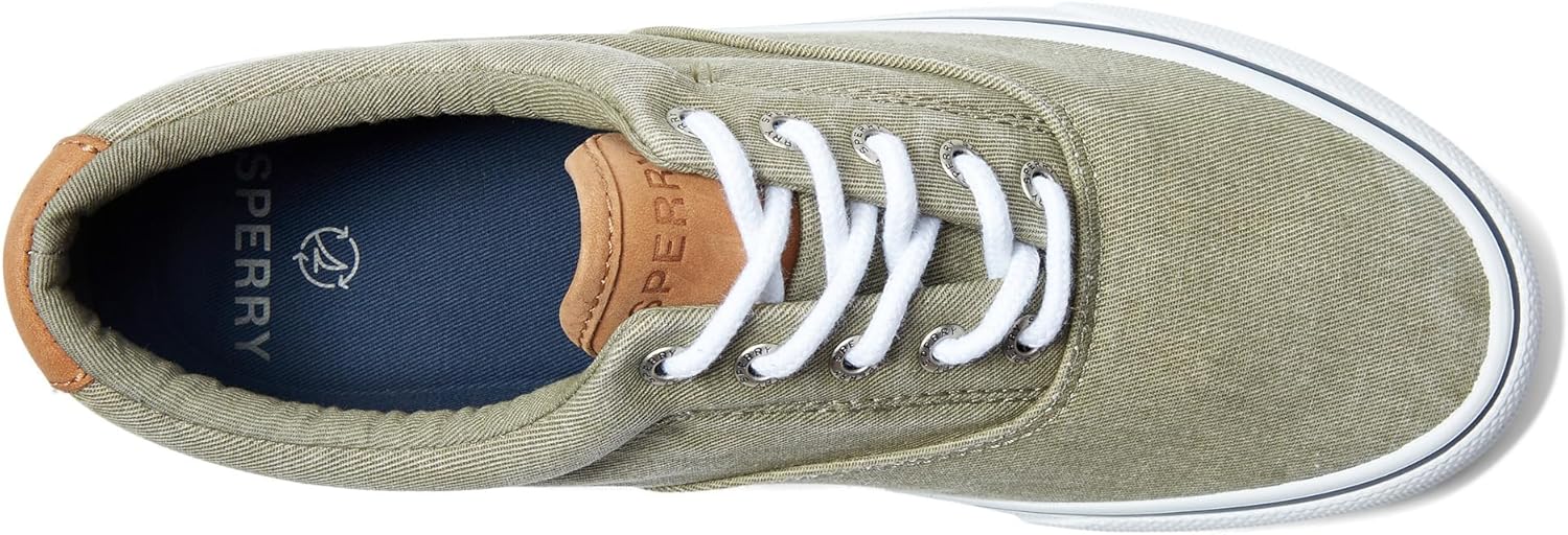 Мужские слипоны Sperry Striper II Seacycled, Olive — фото 2