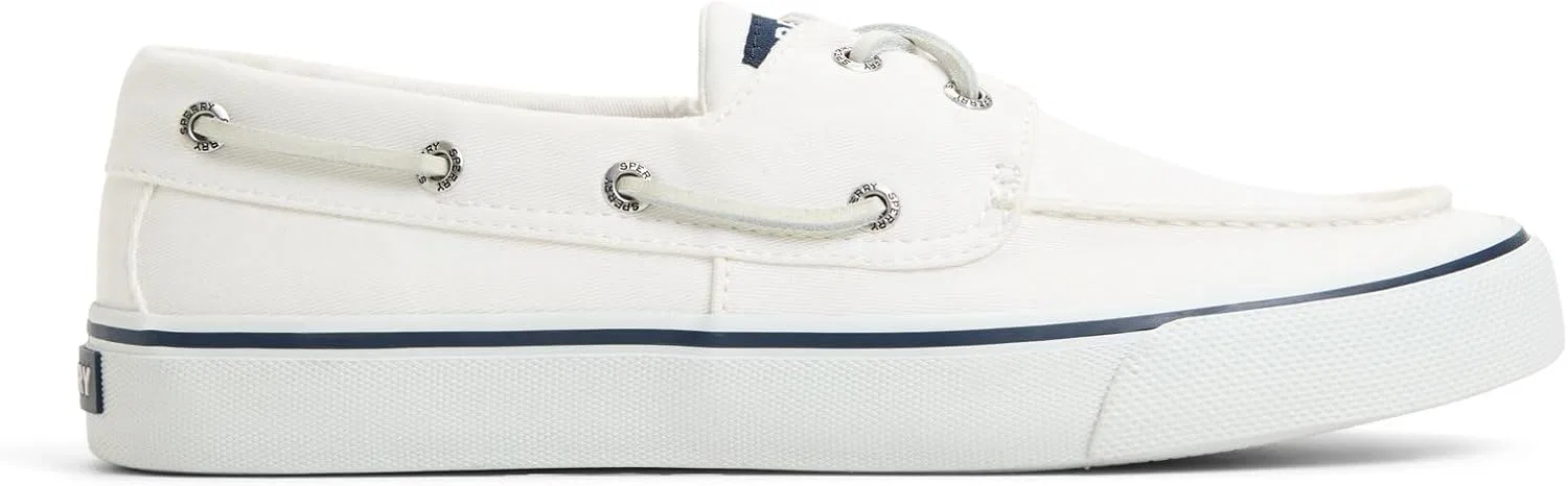 Мужские кроссовки-лодки Sperry Bahama II, White Washed White — фото 4