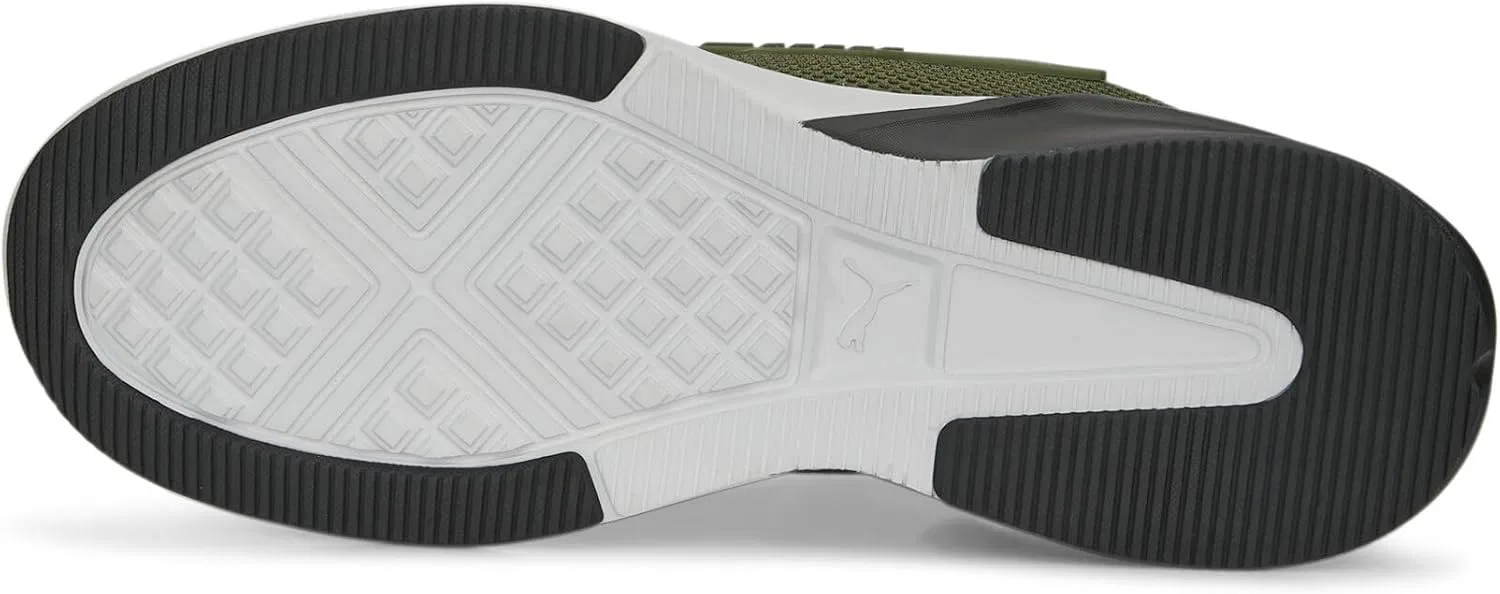 Детские беговые кроссовки Puma Unisex Retaliate 2Street, Green Moss Puma Black Feather Gray — фото 4