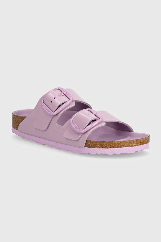 

Кожаные шлепанцы Arizona с большой пряжкой Birkenstock, фиолетовый