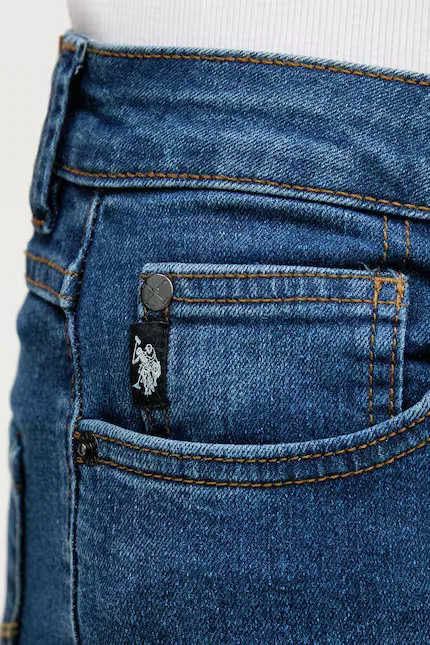 Джинсы прямого кроя Long Leg прямого кроя U.S. Polo Assn., синий — фото 4