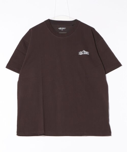 

Футболка оверсайз с принтом на спине, короткий рукав Ragged mountain, коричневый