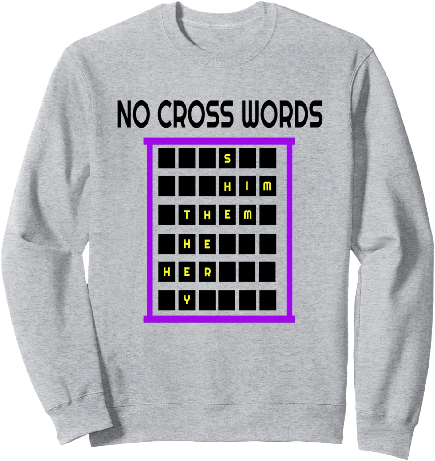 

Гендерные местоимения Небинарная идентичность Стиль кроссворда Небинарная толстовка Gender Preference Pronouns Are Real, серый