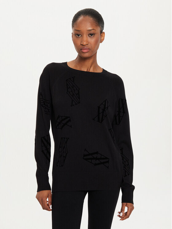 

Свитер обычного кроя Armani Exchange, черный