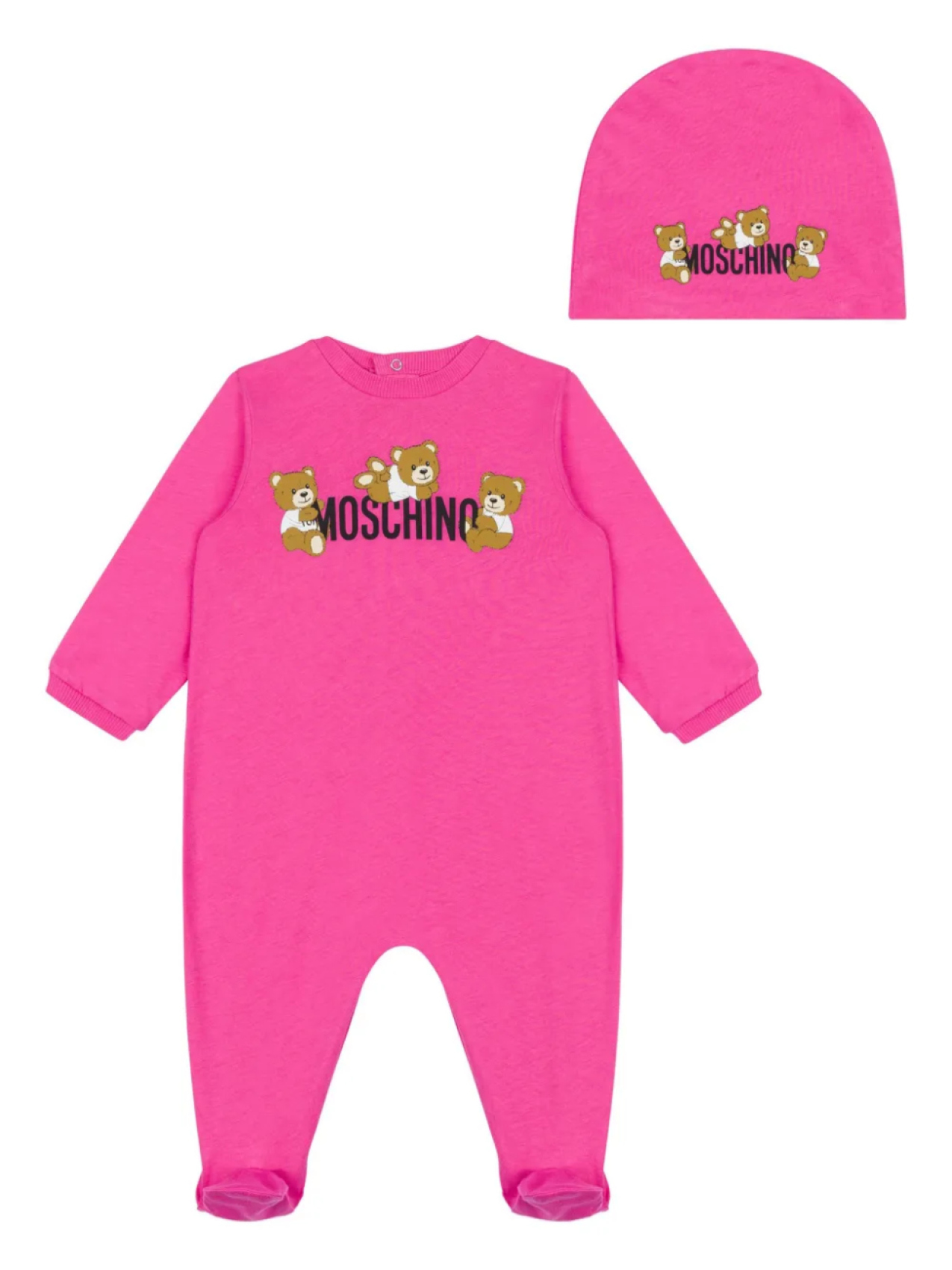 

Moschino Kids комплект для новорожденного с логотипом, розовый