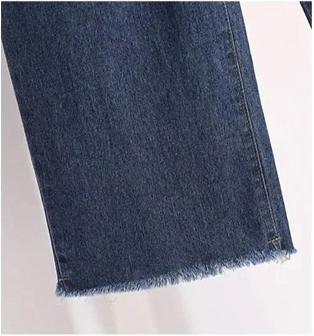 Женские джинсы Wide Leg Plus Size с эластичным поясом и высокой посадкой — фото 3