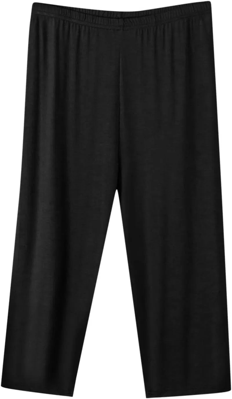 Женские пижамные брюки капри Elastic Waist, Generic, Black