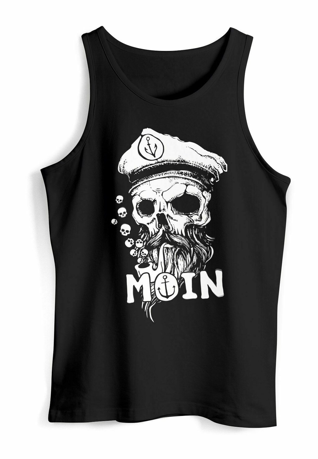 

Топ MOIN KAPITÄN TOTENKOPF ANKER BART HAMBURG MUSKEL Neverless, черный