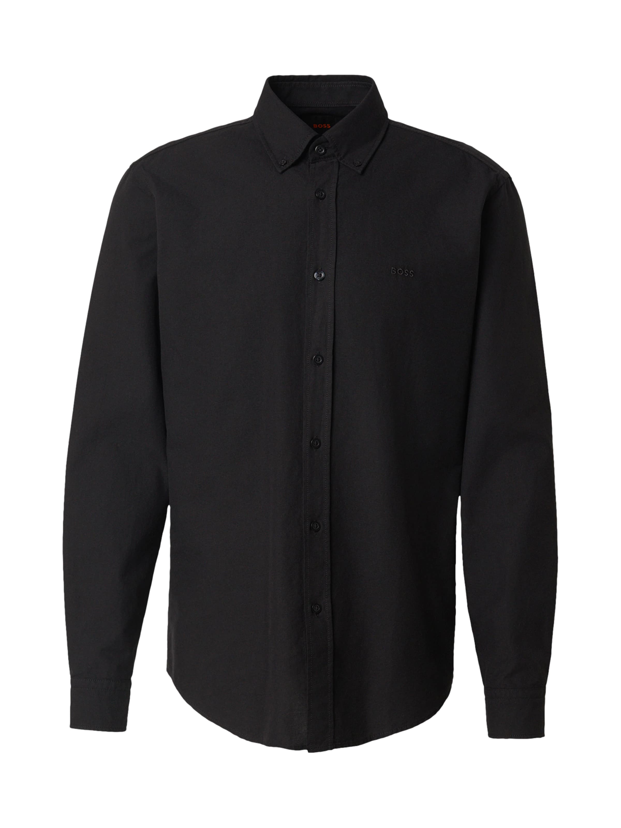 

BOSS Рубашка на пуговицах 'Rickert' Regular fit в черном цвете