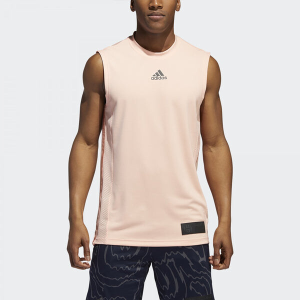 Спортивная футболка harden swagger breathable sports basketball vest pink Adidas, розовый — фото 3