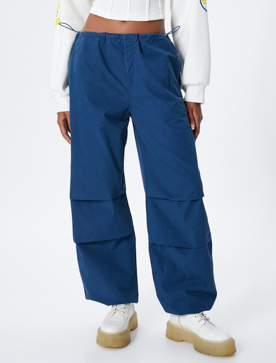 

Тканевые брюки Koton Loose fit Pants, морской синий
