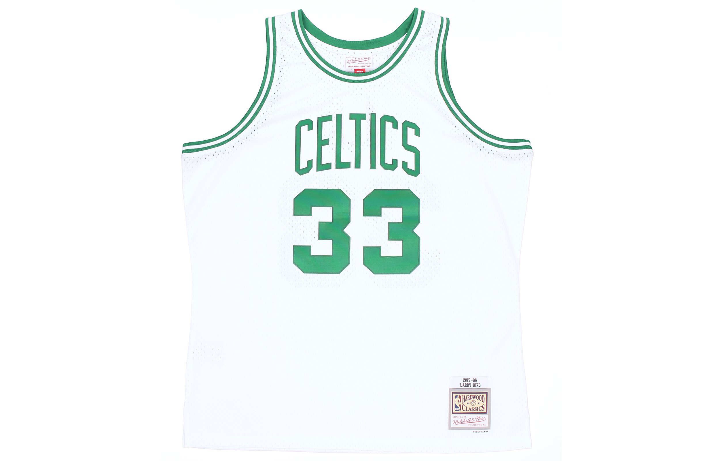 

Майка баскетбольная Mitchell & Ness NBA Boston Celtics Larry Bird Home 1985/86 Swingman Mitchell Ness белая