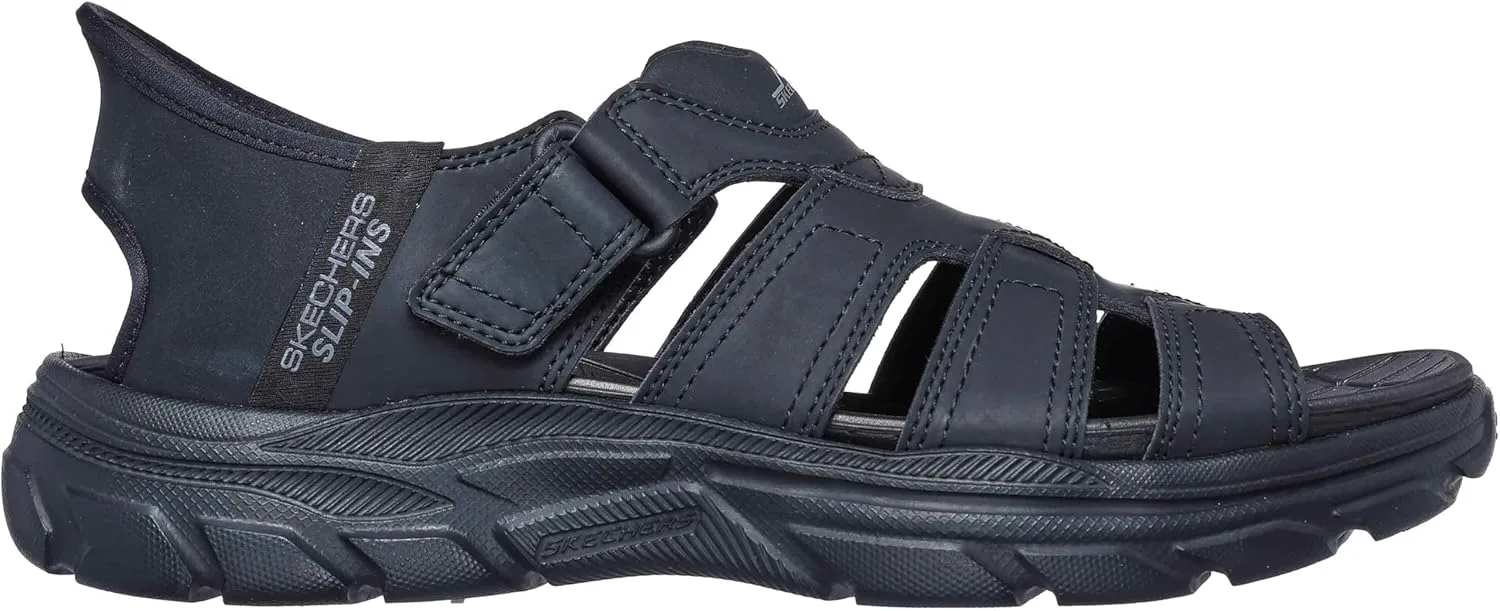 Мужские слипоны Skechers: сандалия Revolted SS-Norvel, черный — фото 3