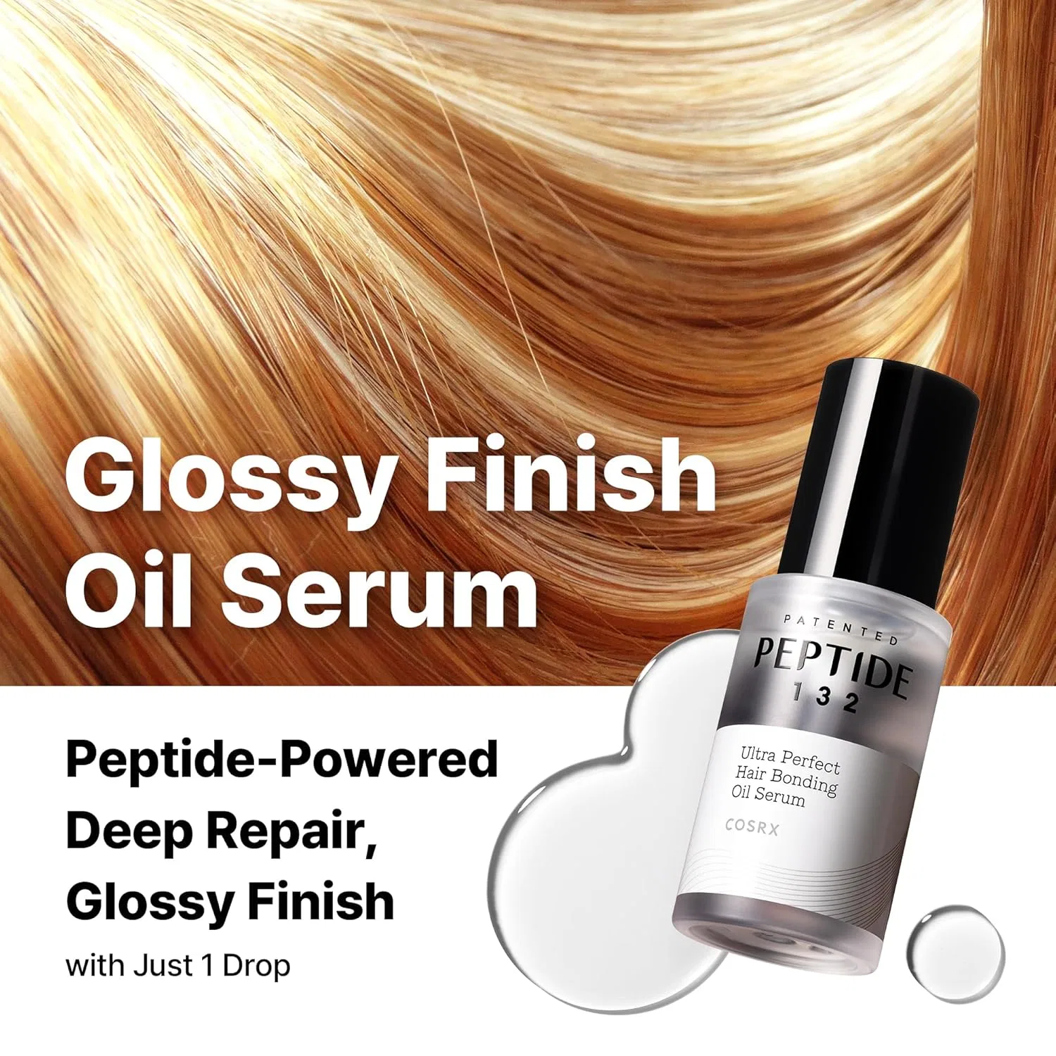 Масло-сыворотка для волос Peptide 132 Hair Bonding Oil Serum от COSRX, 28 мл Cosrx — фото 2