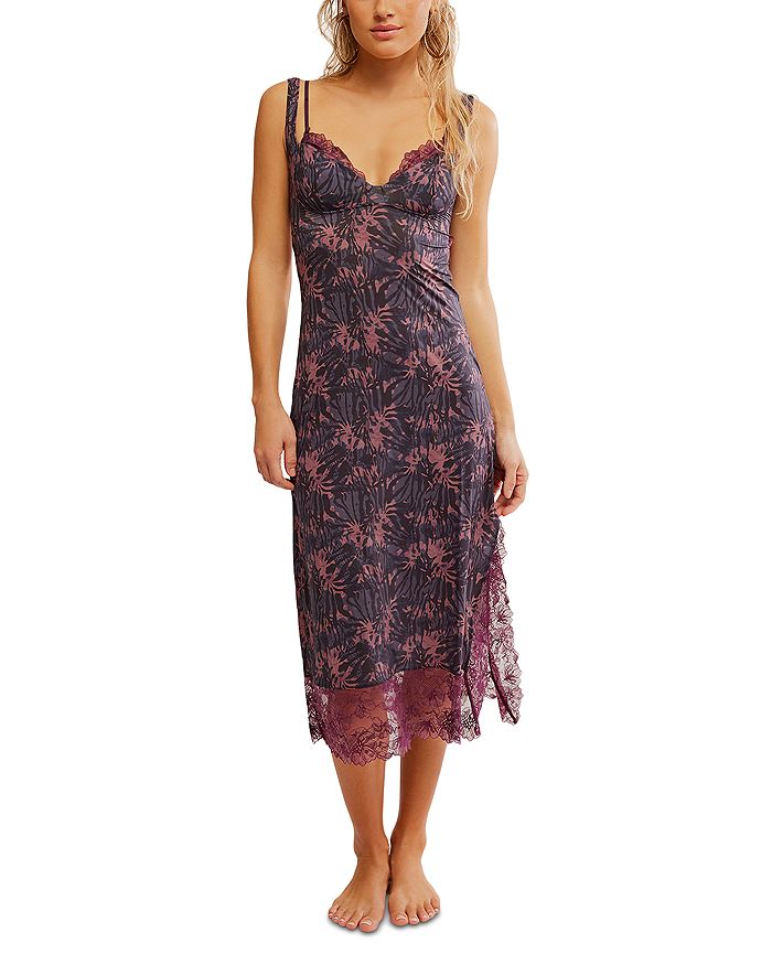 

Повседневное платье миди Party Crasher Free People, серый