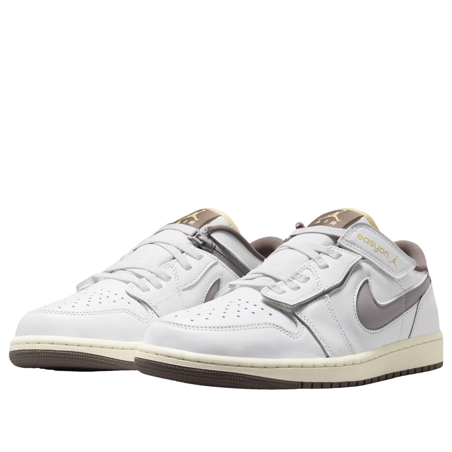 Кроссовки Air Jordan 1 Low EasyOn 'Summit White Enigma Stone' DM1206-106, белый — фото 4