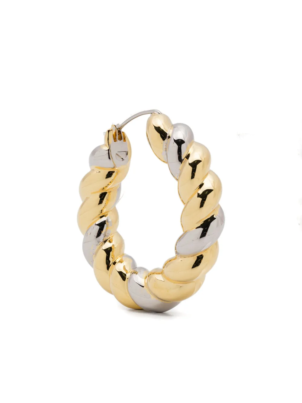 

Серьги-кольца в двух тонах Eddie Borgo, серебристый