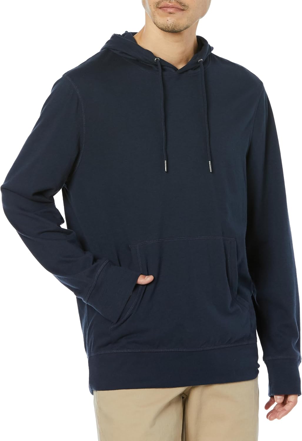 

Толстовка с капюшоном Amazon Essentials, легкая, из трикотажного материала, мужская, темно-синий