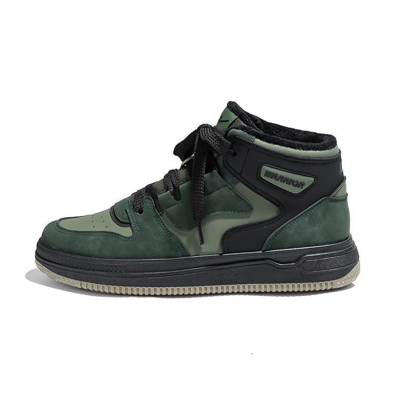 

Термостойкие абразивоустойчивые высокие скейтборд кроссовки Unisex WARRIOR, jasper/черный