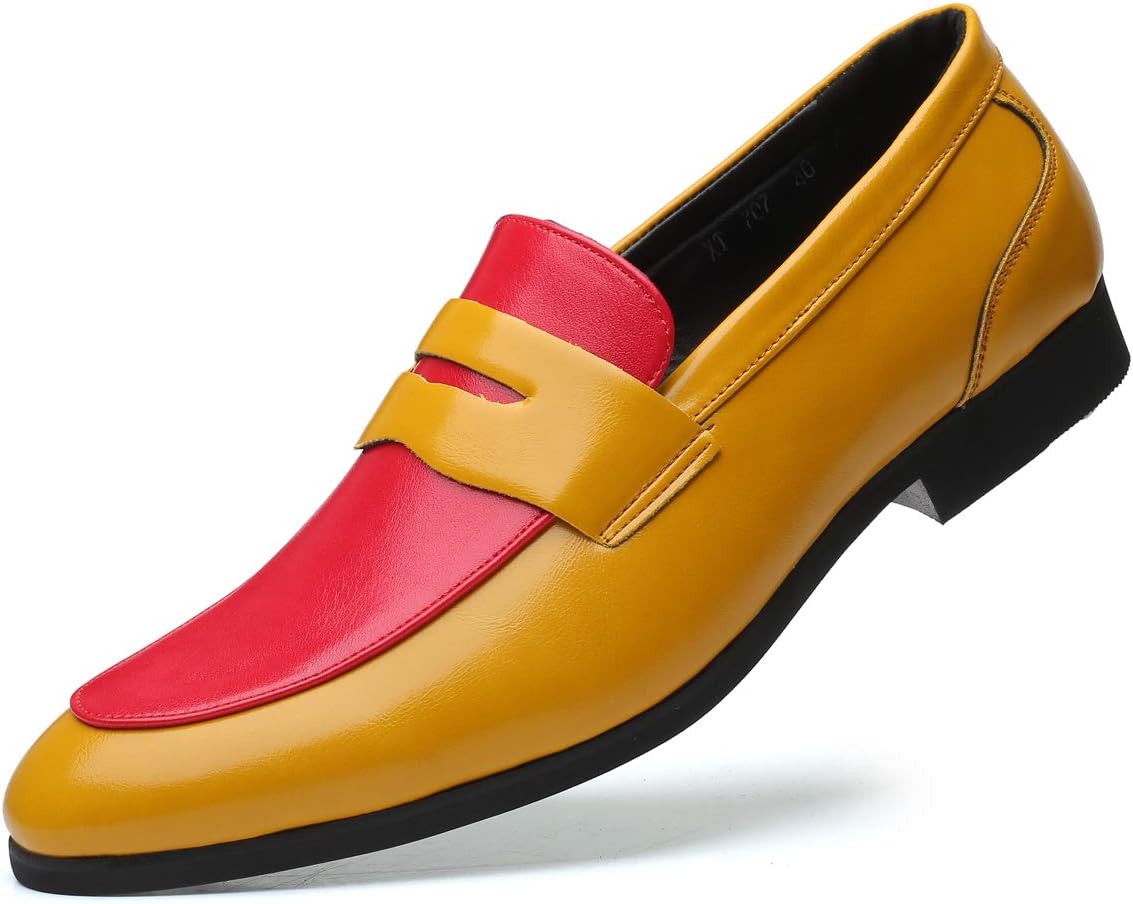 

Мужские пенни-лоферы Стильная повседневная обувь Мокасины слипоны Santimon, красный