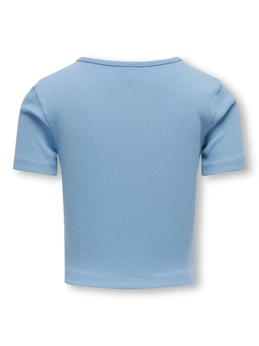 Рубашка KIDS ONLY с короткими рукавами "KOGNESSA S/S CUT OUT TOP BOX JRS NOOS", синий — фото 2