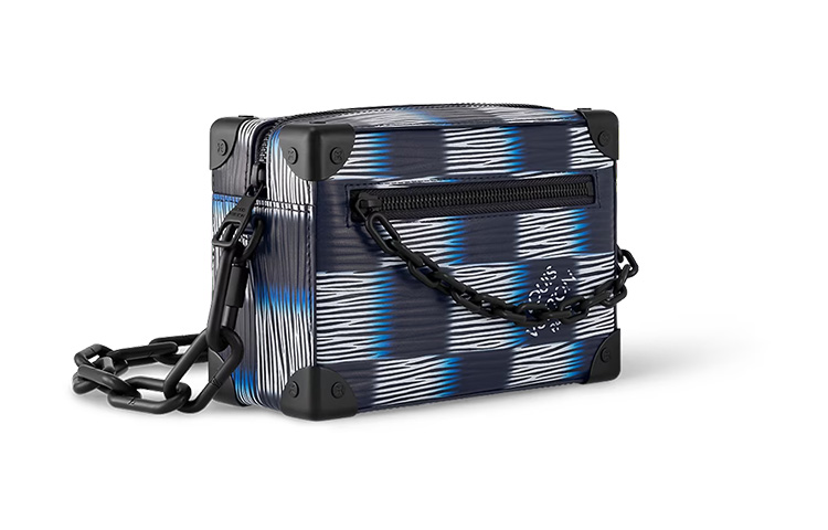 Louis Vuitton Мягкая сумка-мессенджер Damier Rush Epi XL из кожи, мини-сумка через плечо, мужская, цвет Blue Moon — фото 2