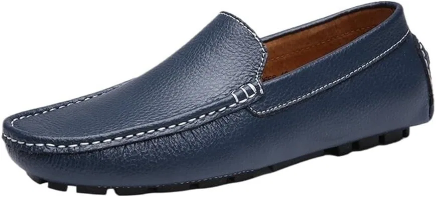 Лоферы Leather Slip On Loafers, синий UOPYNE