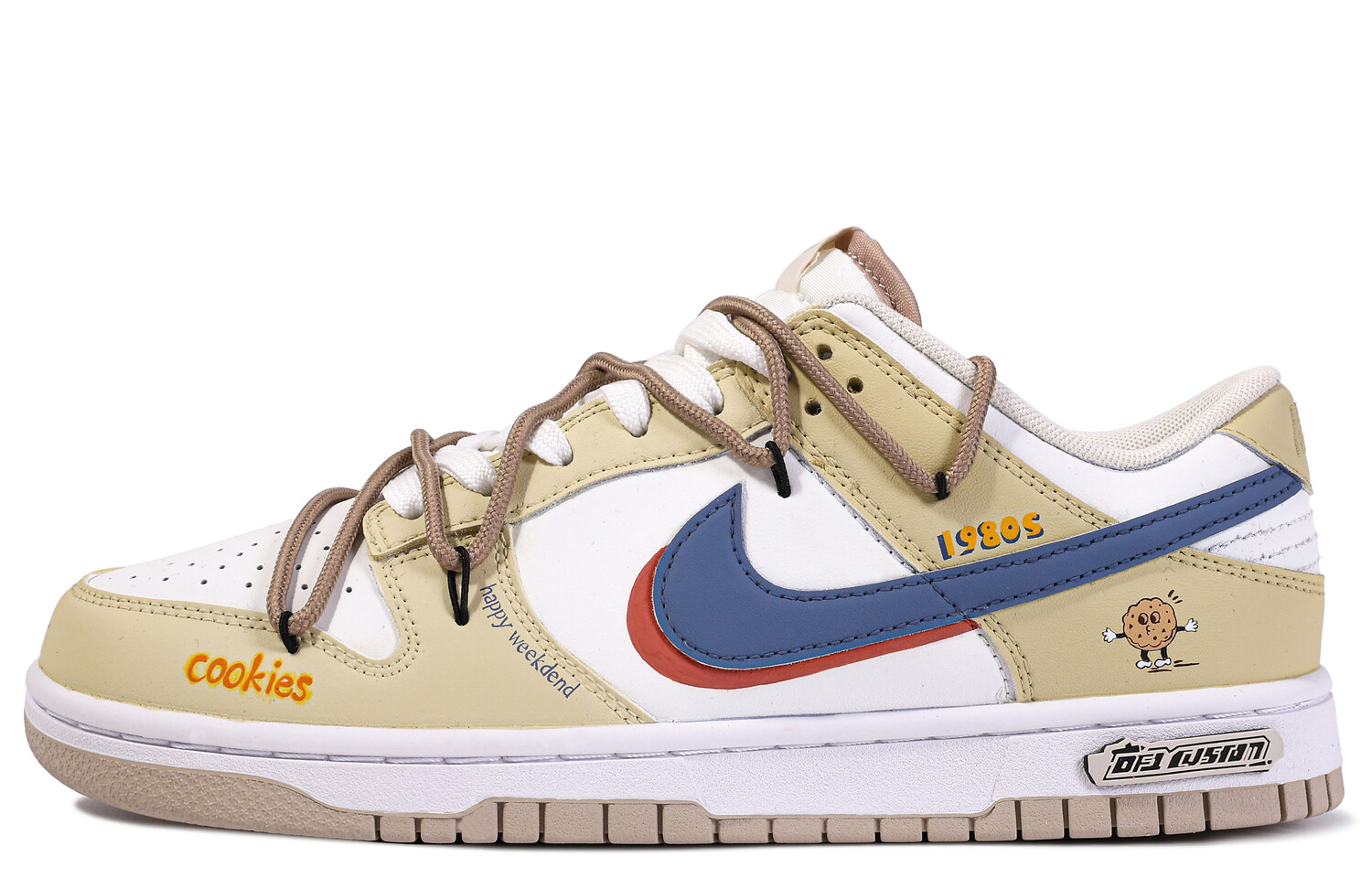 

Кроссовки Nike Dunk Skateboarding Shoes Men Low-top Yellow/White, желтый