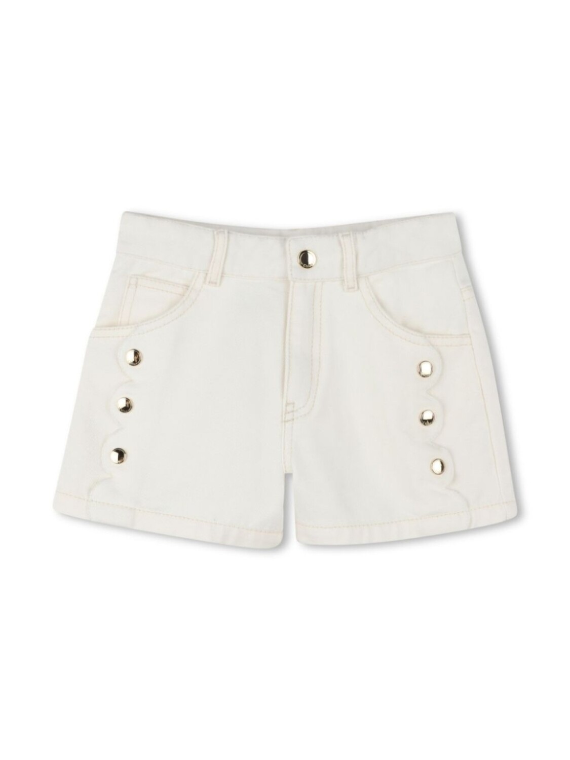 

Chloé Kids хлопковые шорты, нейтральный