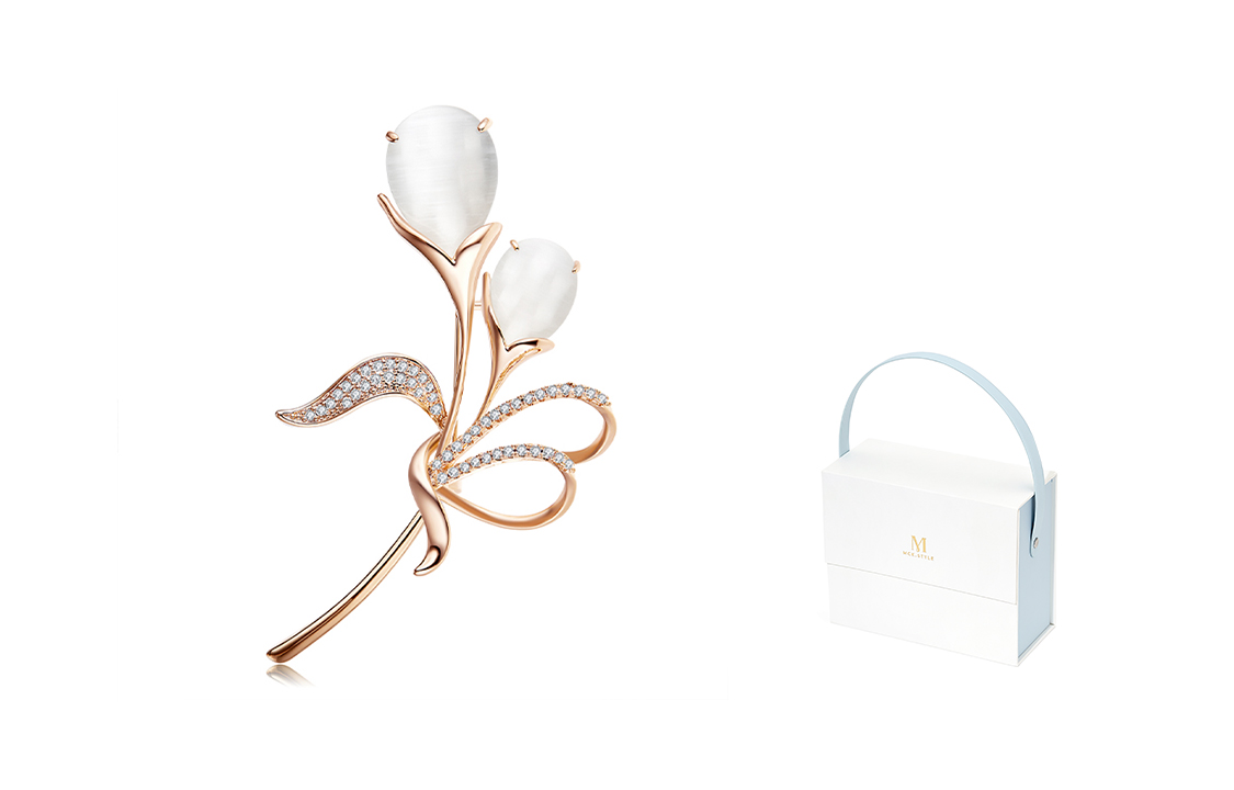 

Элегантный премиальный подарок для учителей броши Women's MCK, синий