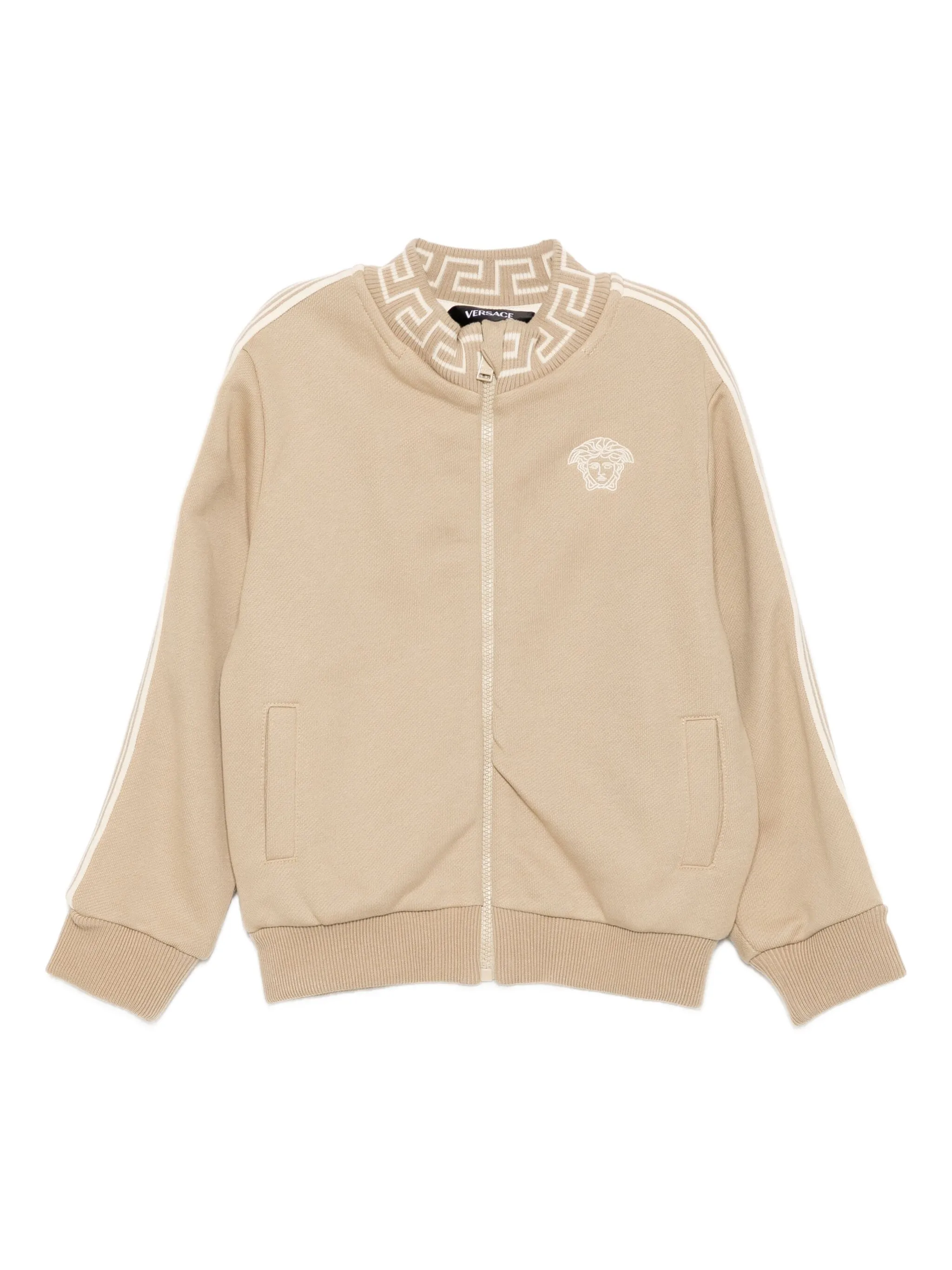 

Толстовка с узором Greca Versace Kids, коричневый