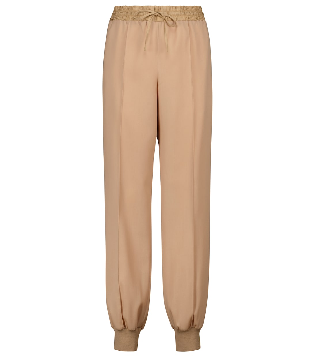 

Узкие спортивные брюки из шерстяного габардина с высокой талией Jil Sander, Dark Beige