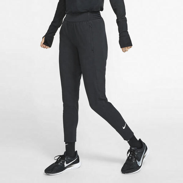 Спортивные брюки w nk essential, теплые, с флисовой подкладкой, быстросохнущие, повседневные, длинные, Nike, черный — фото 3