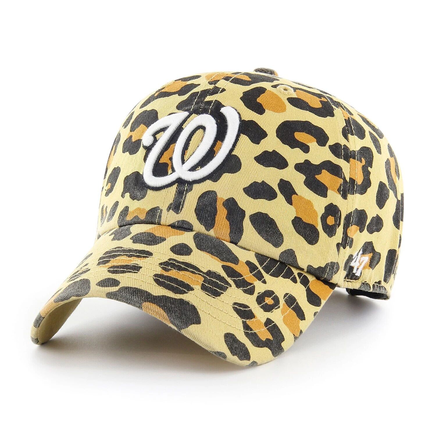 

Женская регулируемая кепка Washington Nationals '47 цвета гепарда цвета коричневого цвета