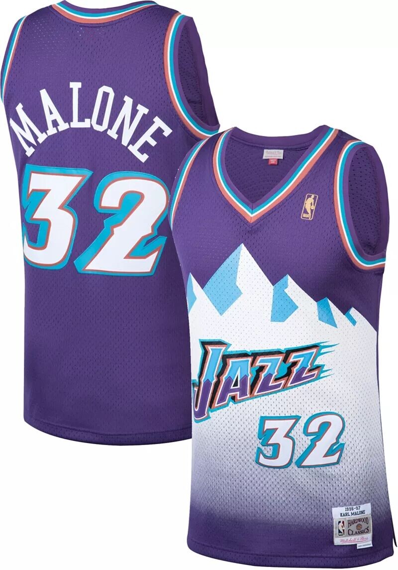 

Мужская майка Mitchell & Ness Utah Jazz Karl Malone № 32 Swingman