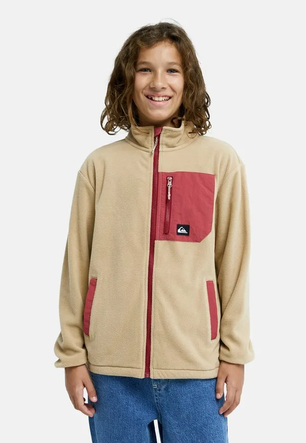 Куртка из флиса ice fields fz y (ktp0) Quiksilver, Beige Red — фото 2