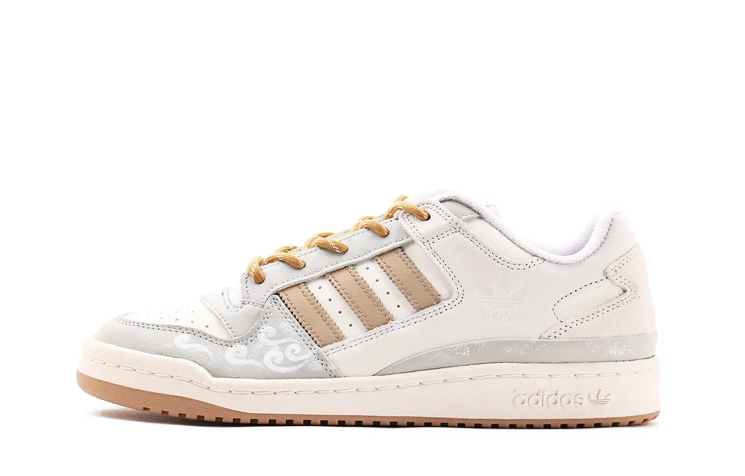 

Adidas Originals Кроссовки FORUM Leather Coverage Abrasion Resistant low top unisex белые желтые