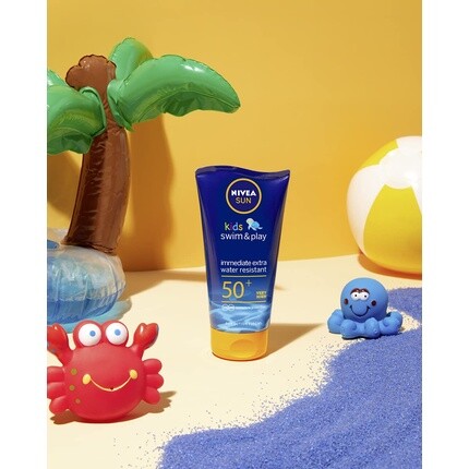 Sun Kids Swim & Play Солнцезащитный лосьон Spf50+ 150 мл, Nivea — фото 2