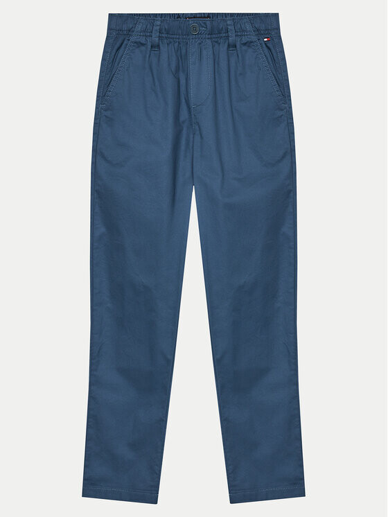 

Брюки из ткани regular fit Tommy Hilfiger, синий