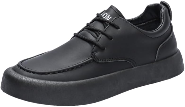 

Мужские повседневные спортивные кроссовки однотонного цвета на толстой подошве- низкие, на шнуровке- всесезонные- для активного отдыха Fusecottc, черный