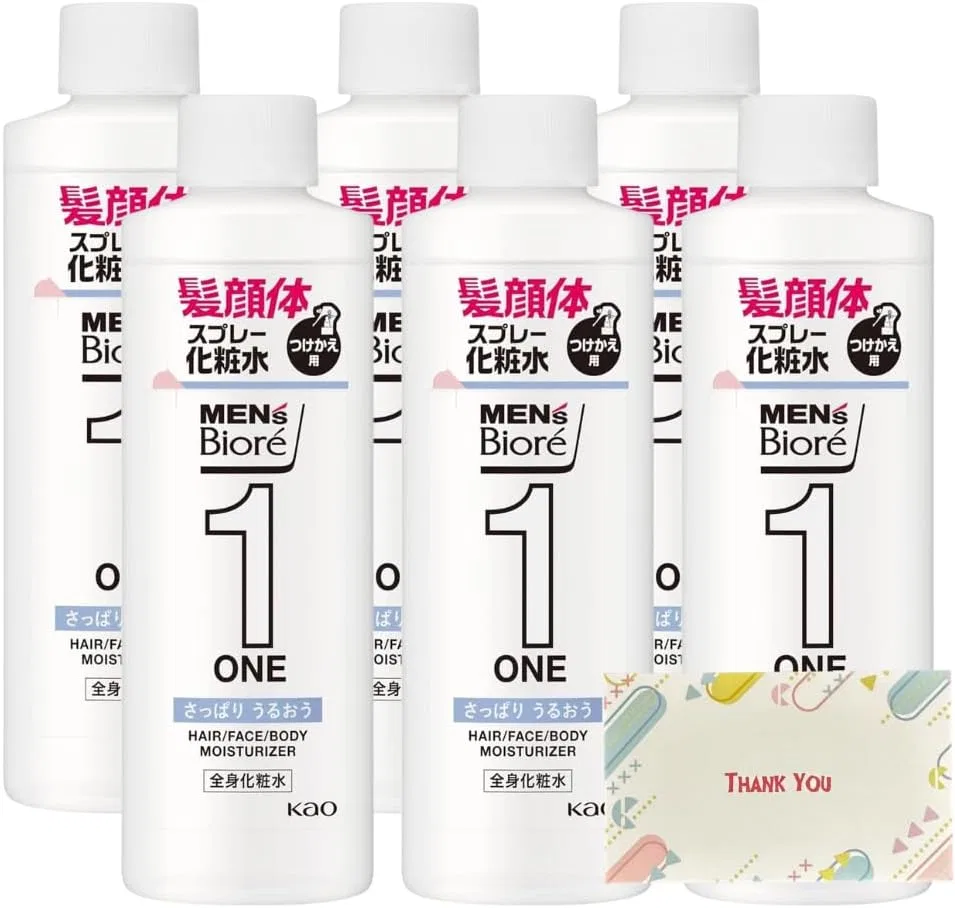 Лосьон-спрей для тела Kao Men's Biore One освежающий, сменный блок, 200 мл, 6 шт.