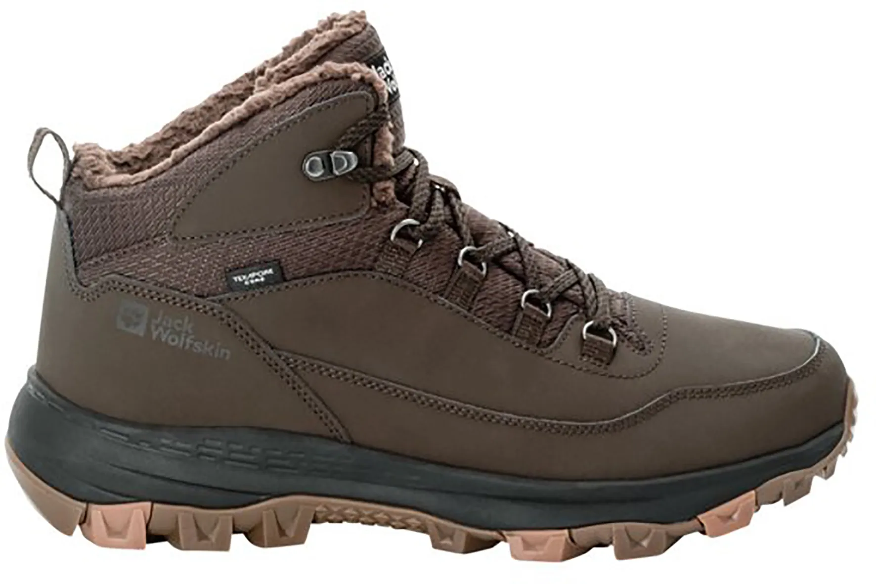 Зимние уличные ботинки Jack Wolfskin "EVERQUEST TEXAPORE MID M", водонепроницаемые и согревающие, коричневый — фото 2