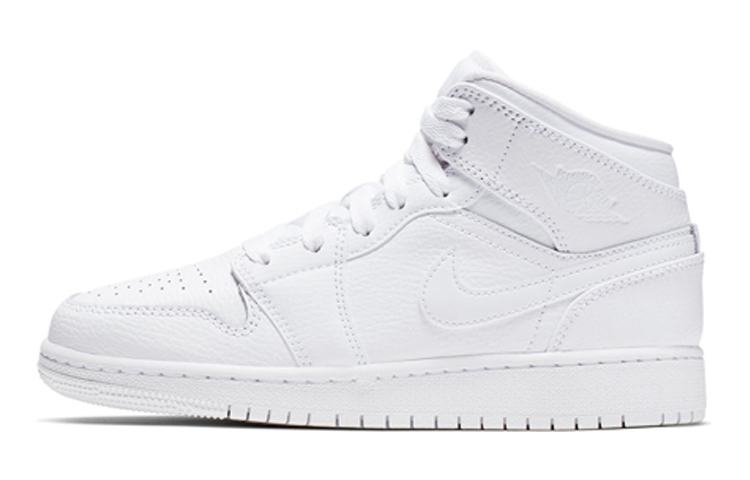 

Кроссовки Jordan 1 Mid Triple White 2019 GS