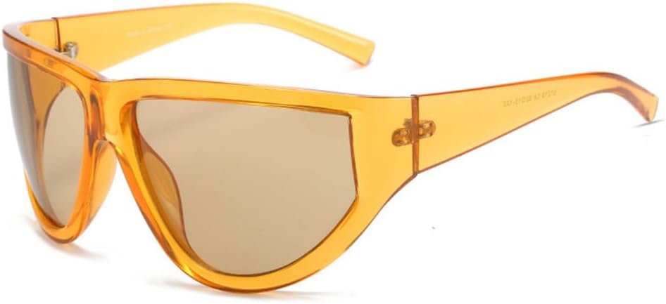 

Винтажные квадратные солнцезащитные очки «кошачий глаз» для водителей, модные большие солнцезащитные очки конфетных цветов для женщин, очки в стиле хип-хоп MTZJH, Champagne Tea