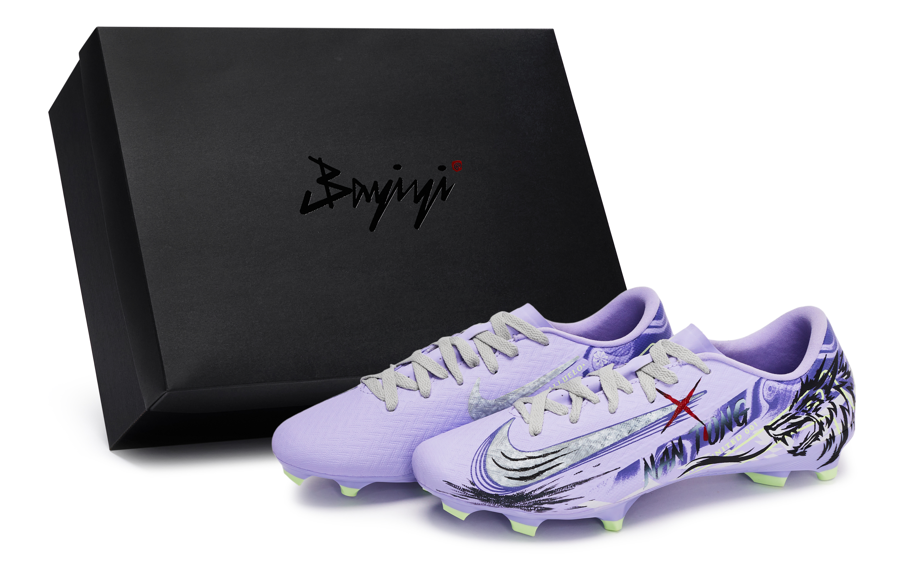 Nike Футбольные бутсы Mercurial Vapor 16 Shock Absorbers унисекс, черные, серые, фиолетово-зеленые