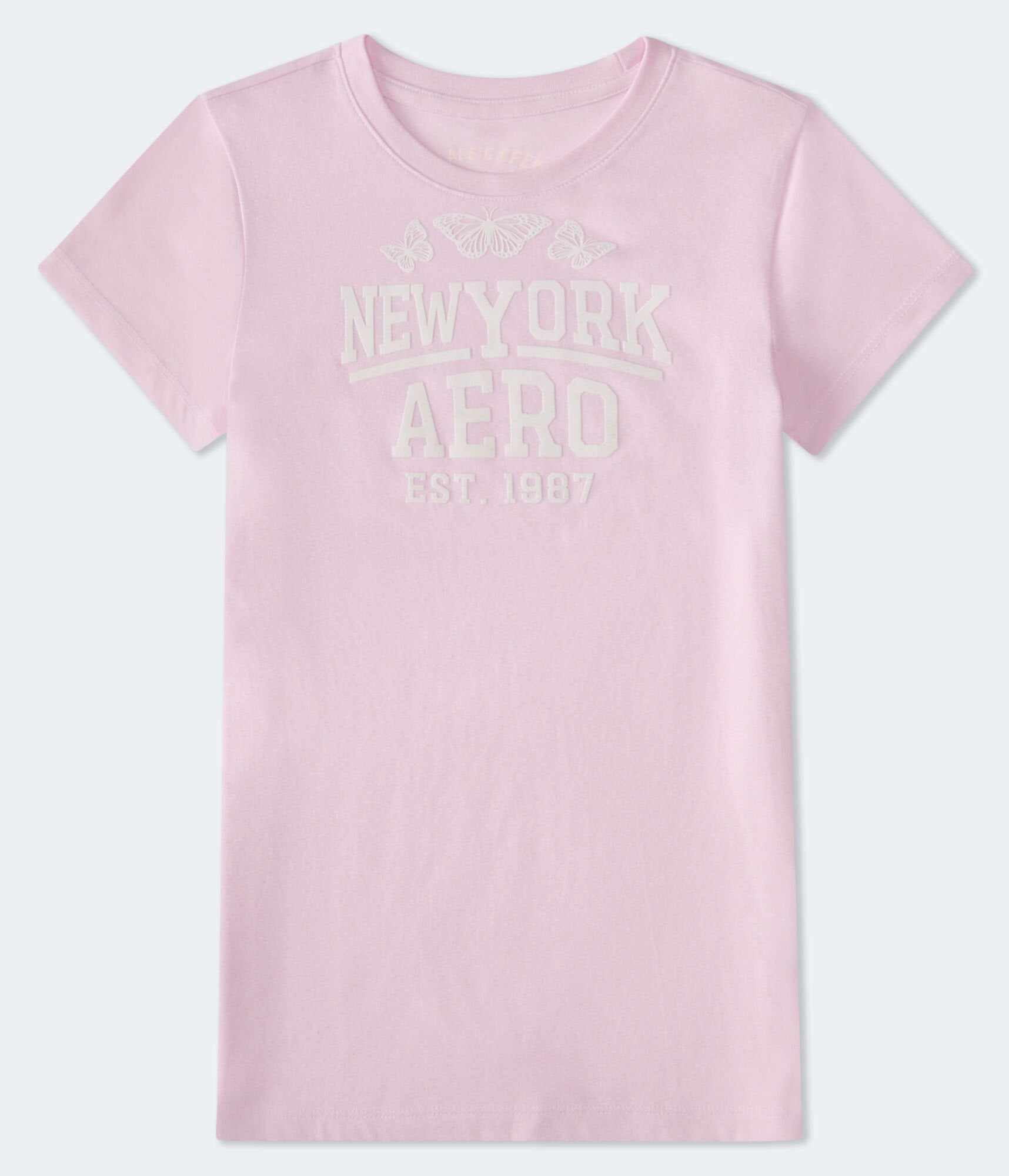 

Футболка Aeropostale New York Butterflies с графическим принтом, розовый