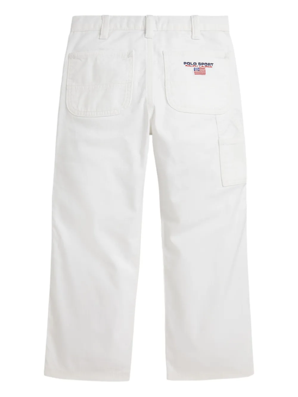Джинсы с вышивкой Polo Ralph Lauren Kids, белый — фото 2