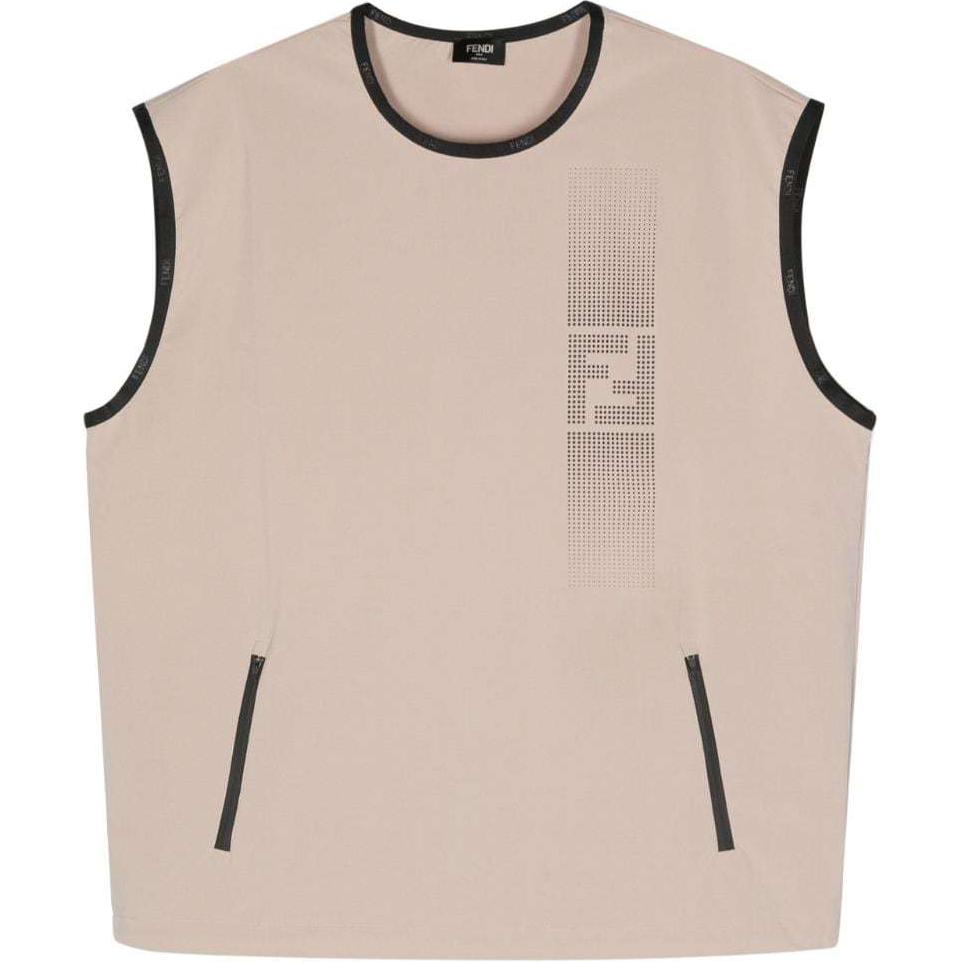 

Мужская майка Almond Beige FENDI, бежевый