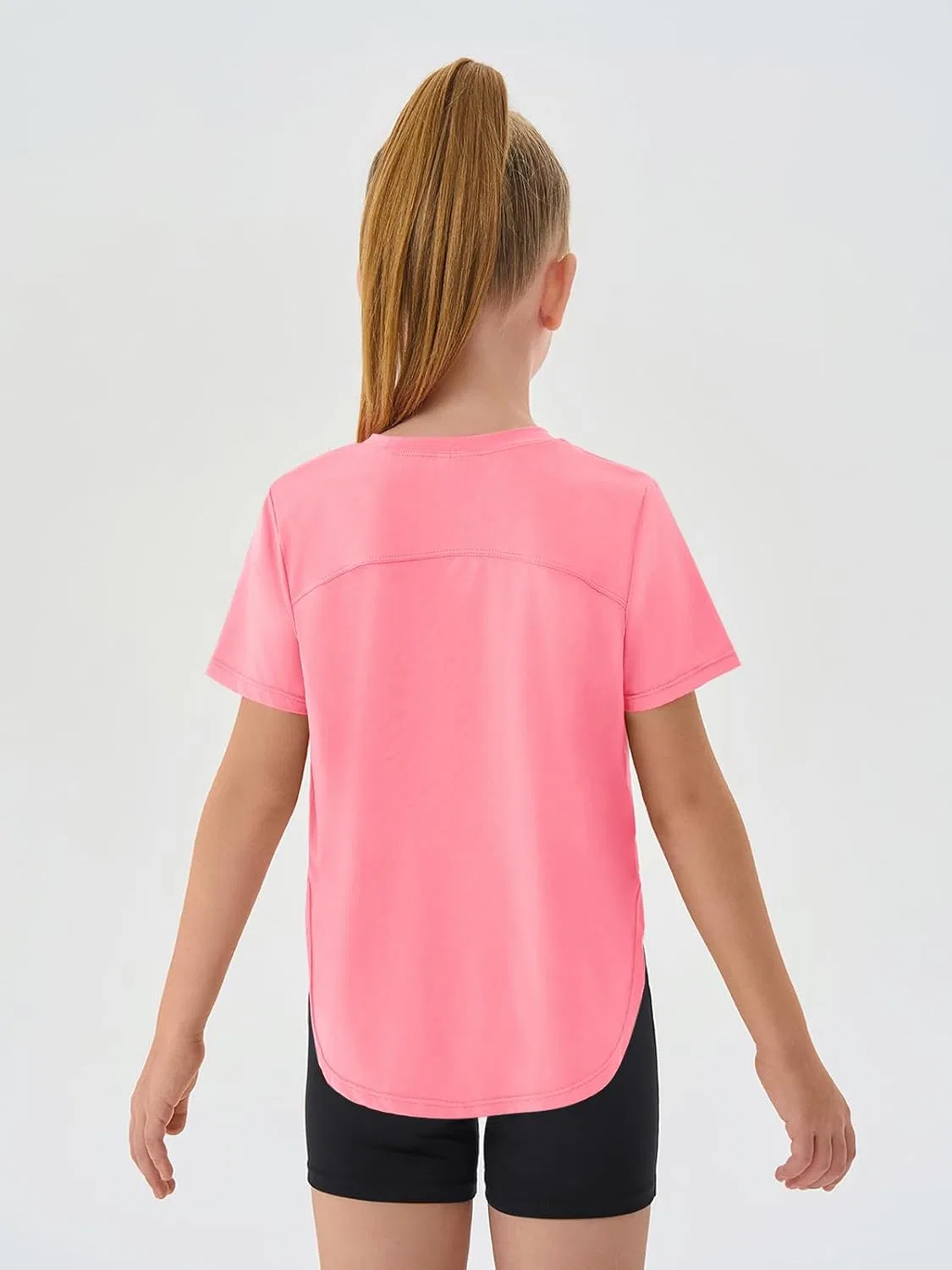 Детская футболка с быстросохнущей тканью Haloumoning, Light Pink — фото 3